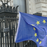EU Flag at Downing Strett